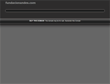 Tablet Screenshot of fundacionandes.com